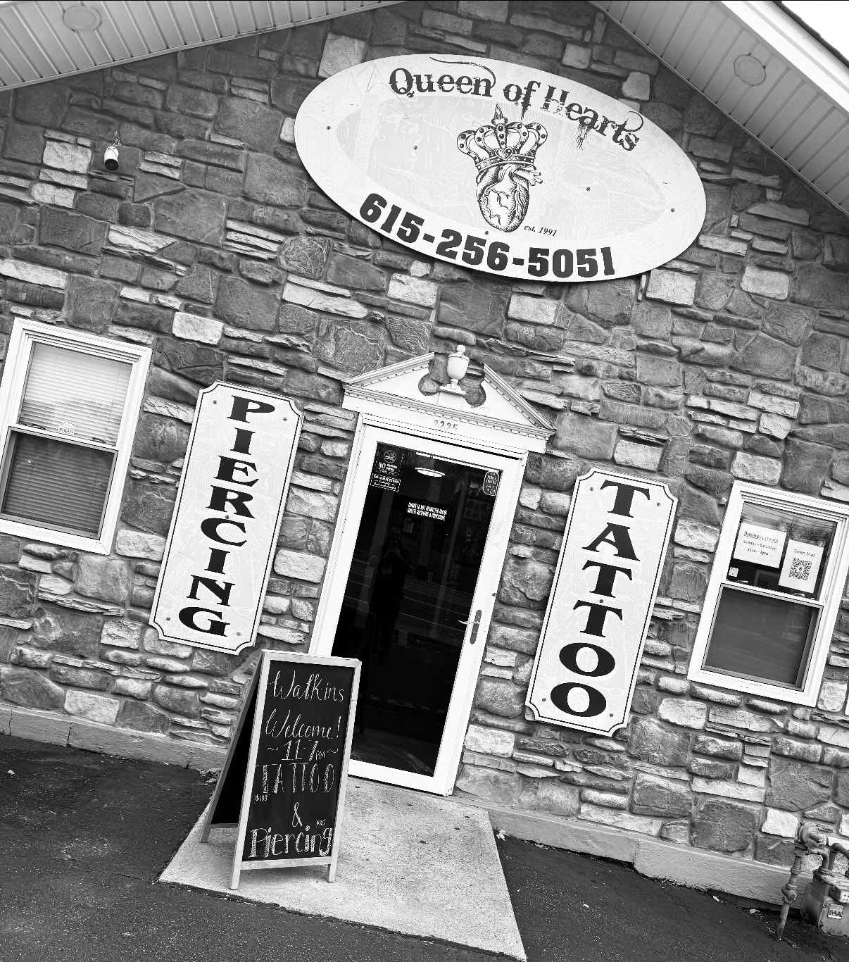 Queen of Hearts Tattoo storefront
